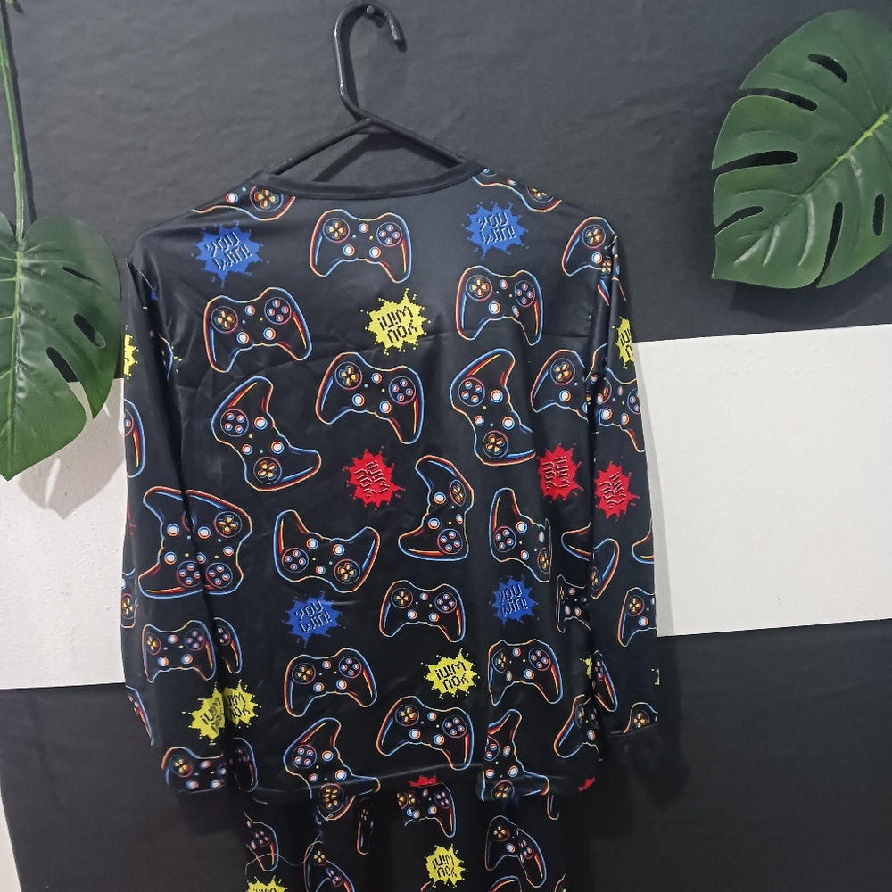 Boy Gamer Level Black Colorful pajama set - Picture 7 of 15